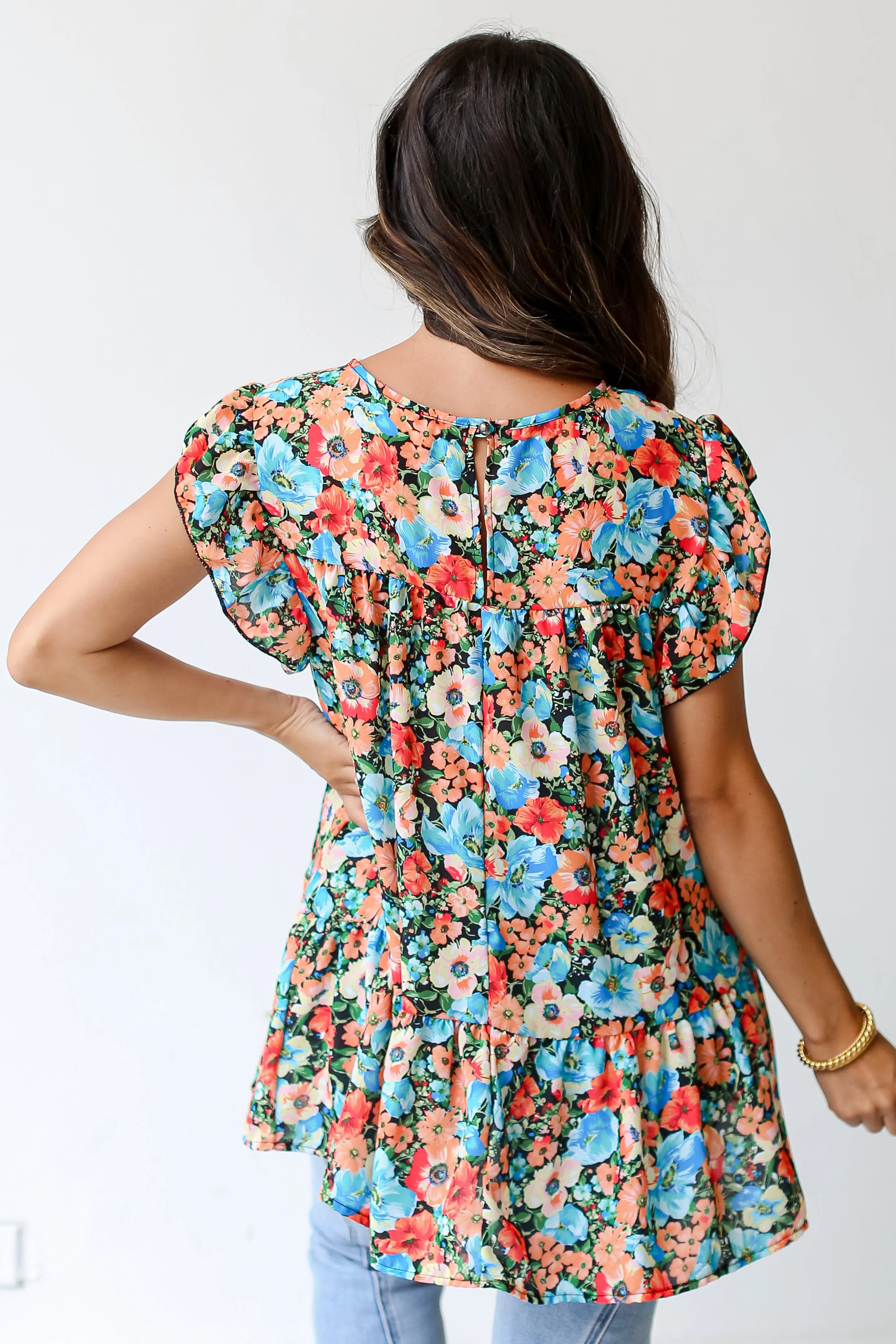 FINAL SALE - Romantic Instinct Floral Blouse