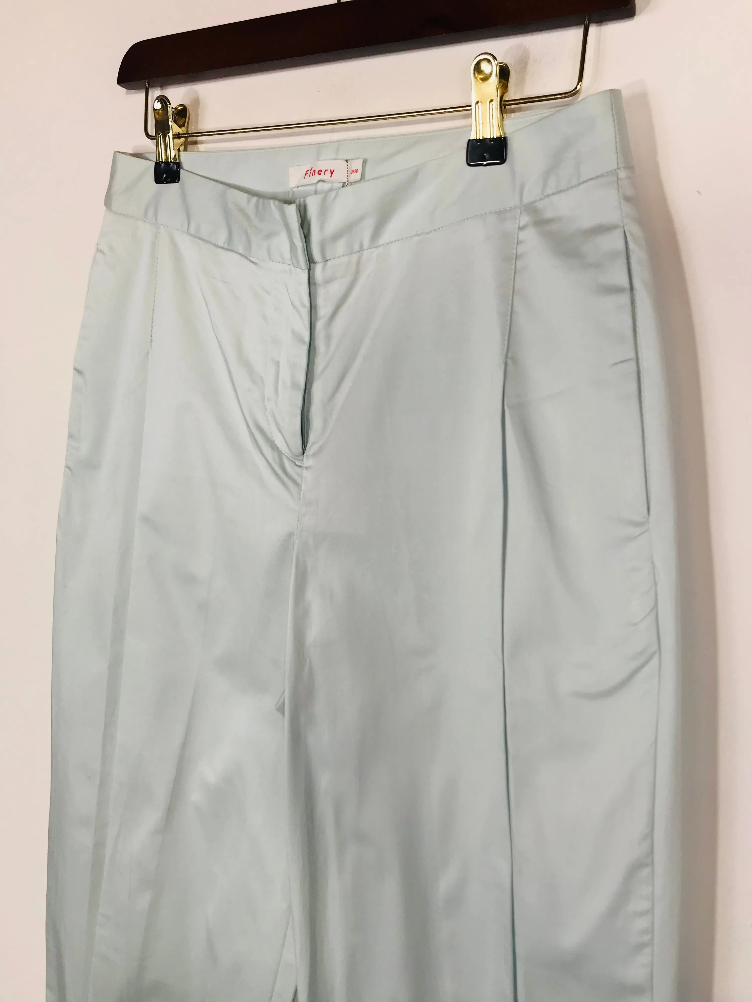 Finery Women's Cotton Chinos Trousers NWT | UK10 | Blue