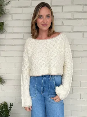 First Snow Cropped Sweater