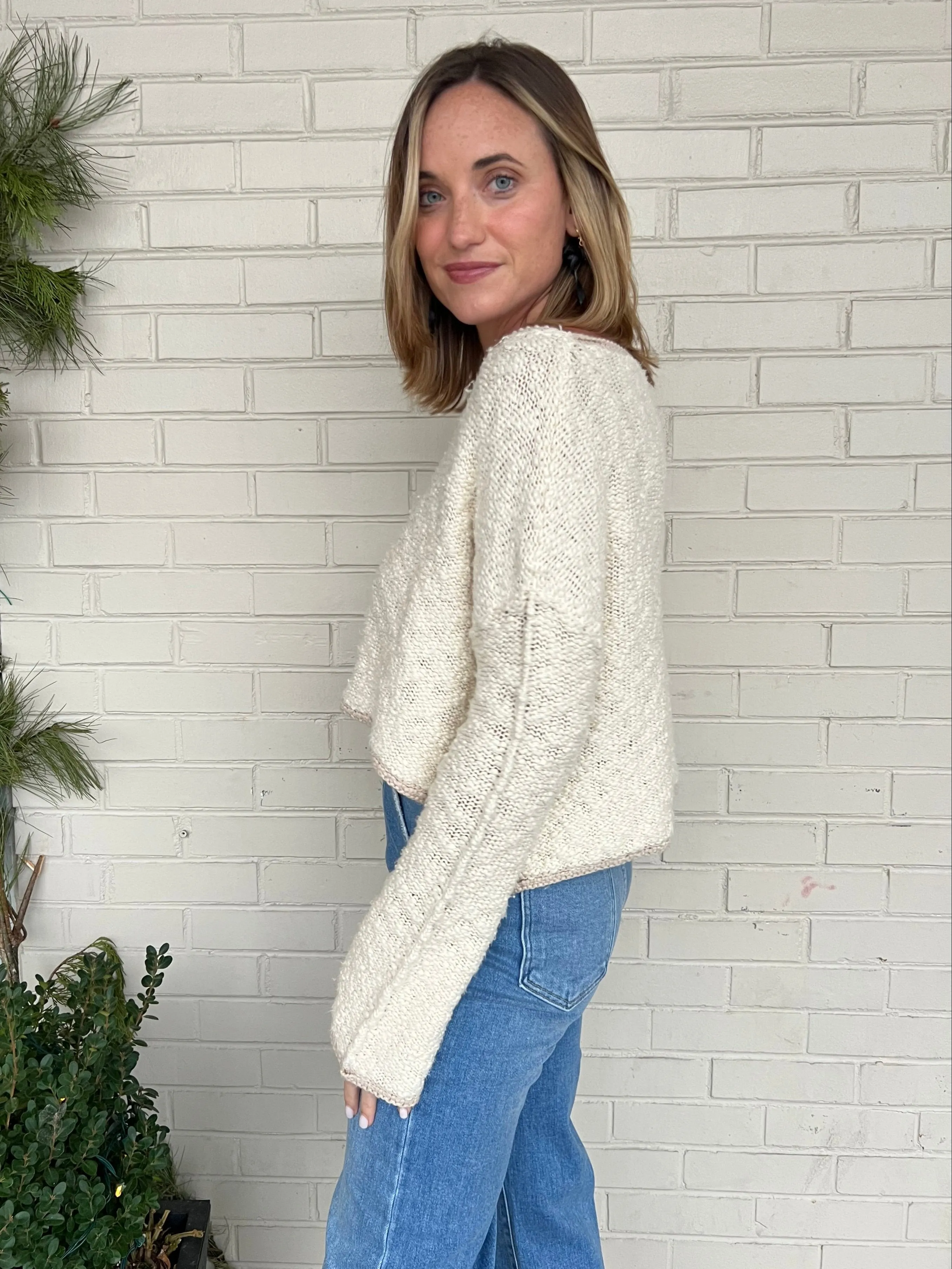 First Snow Cropped Sweater