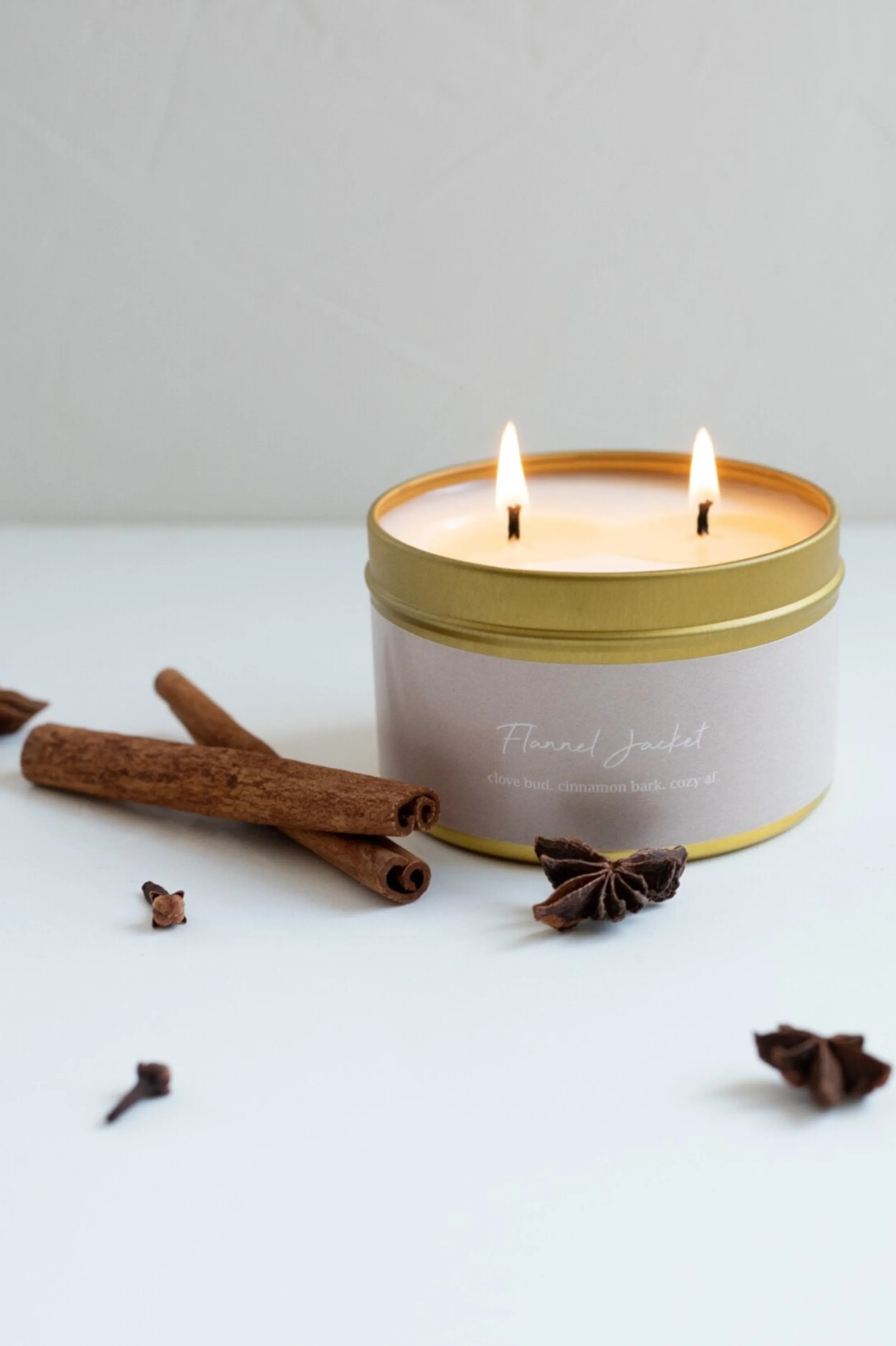 Flannel Jacket Tin Candle