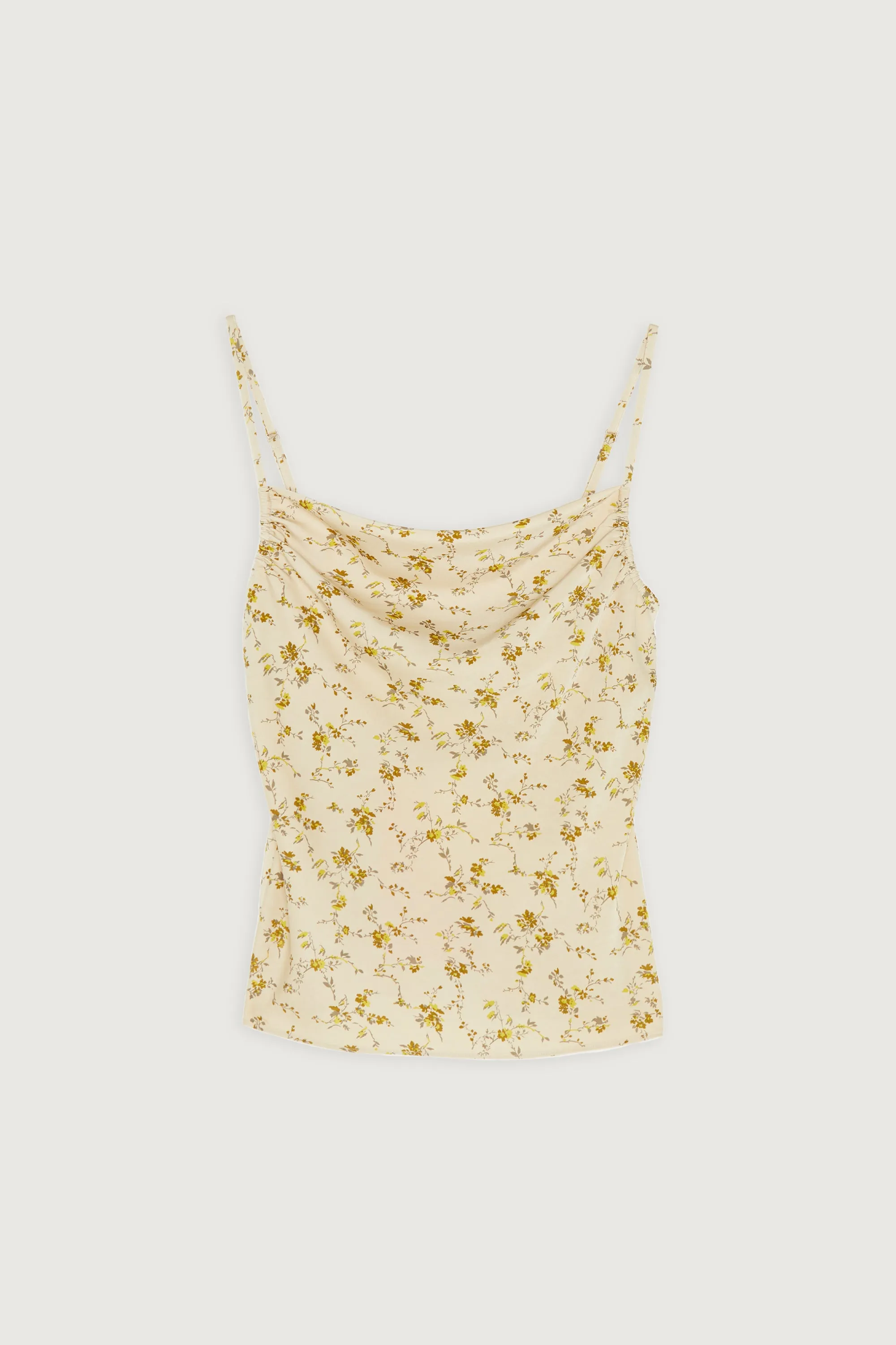 FLORAL SATIN TANK TOP