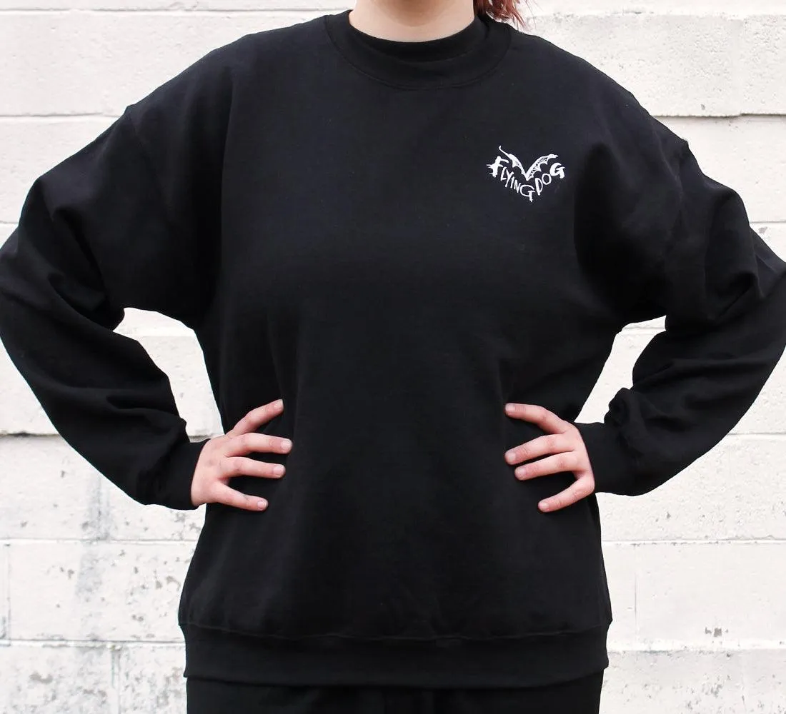 Flying Dog (Black) / Crewneck Sweatshirt