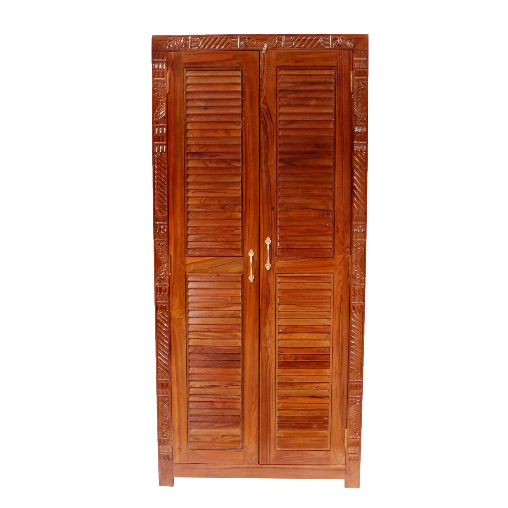 Folk carved wardrobe