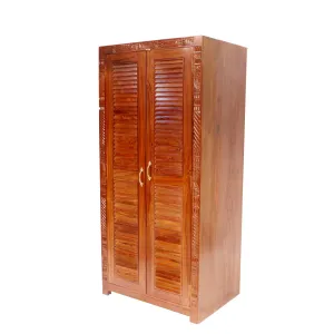 Folk carved wardrobe