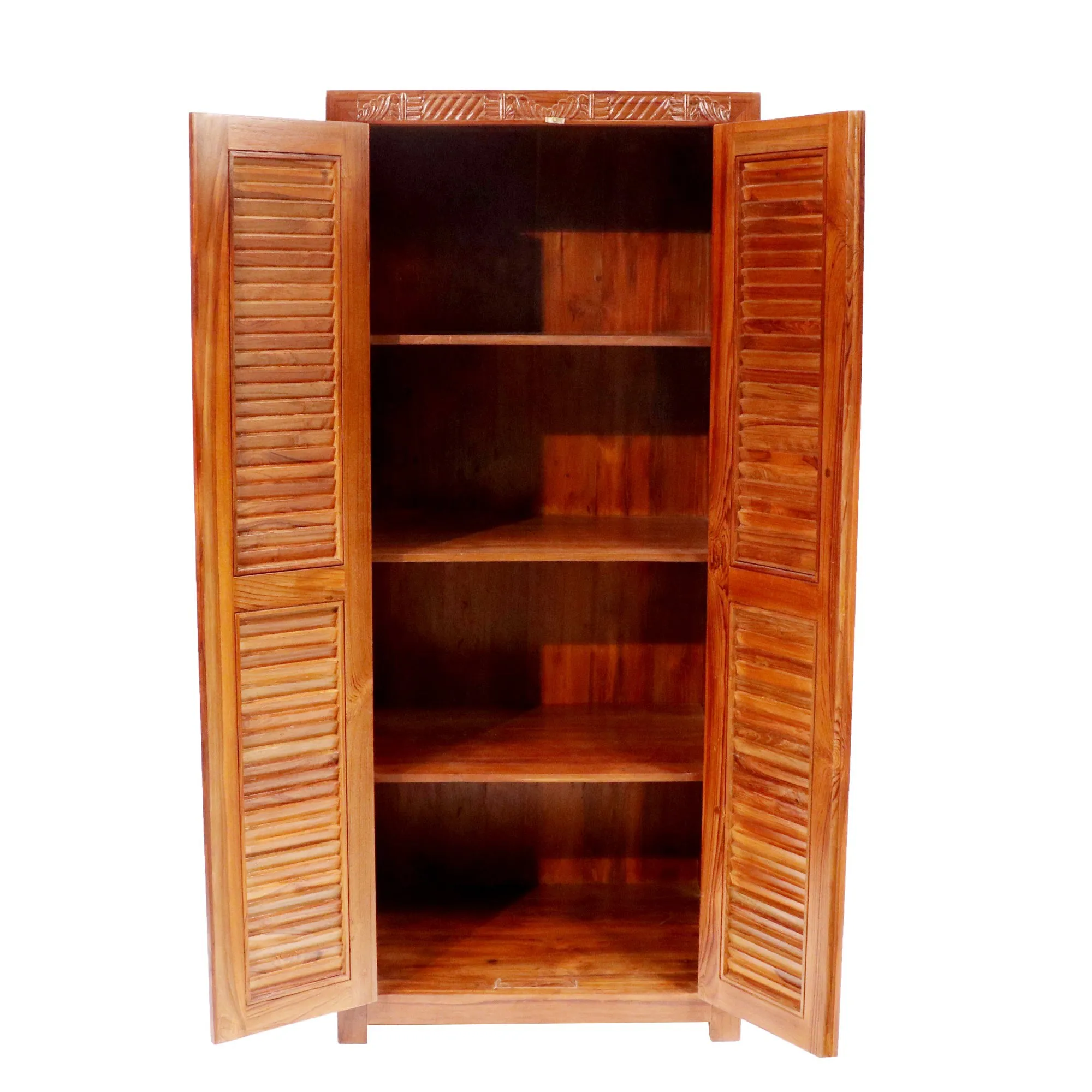 Folk carved wardrobe