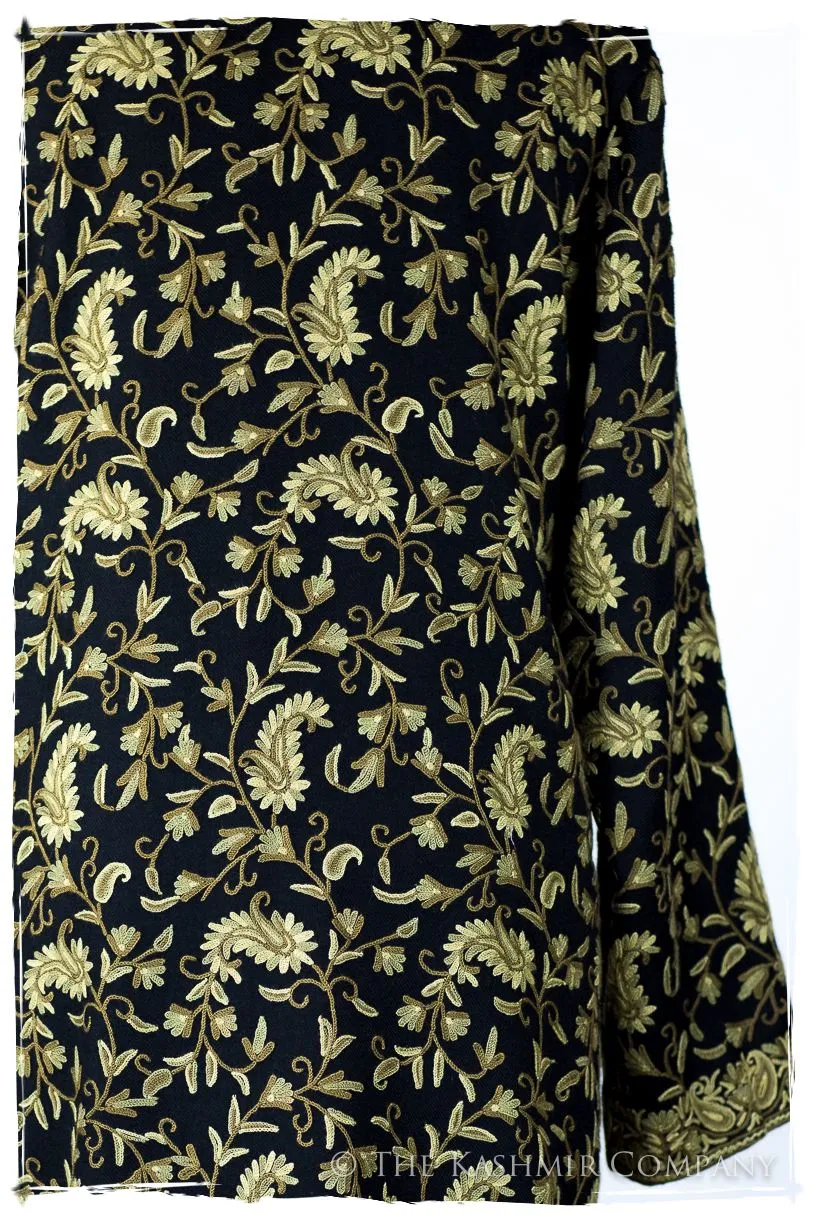 Française Nuances de émeraude Paisley Wool Coat