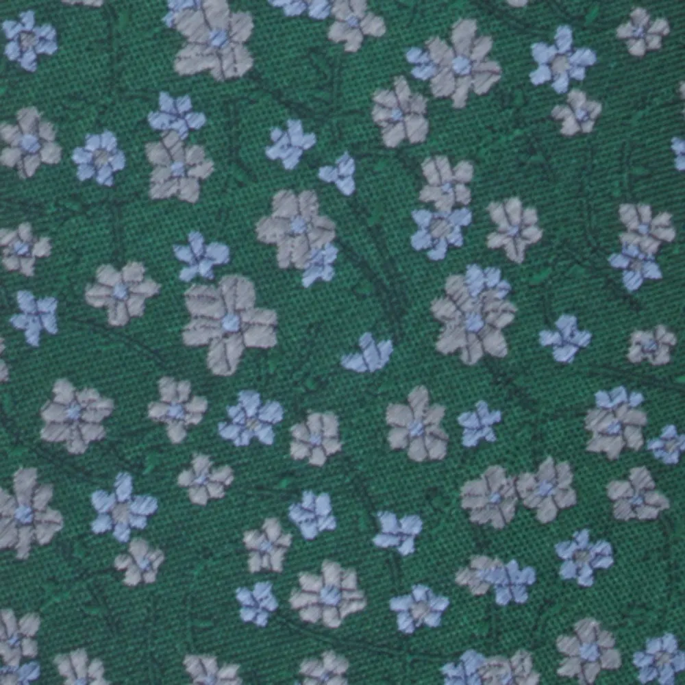 Free Fall Floral Kelly Green Tie