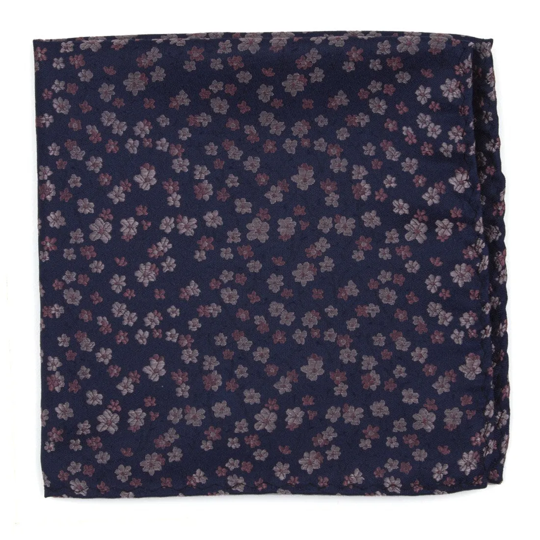 Free Fall Floral Purple Pocket Square