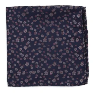 Free Fall Floral Purple Pocket Square