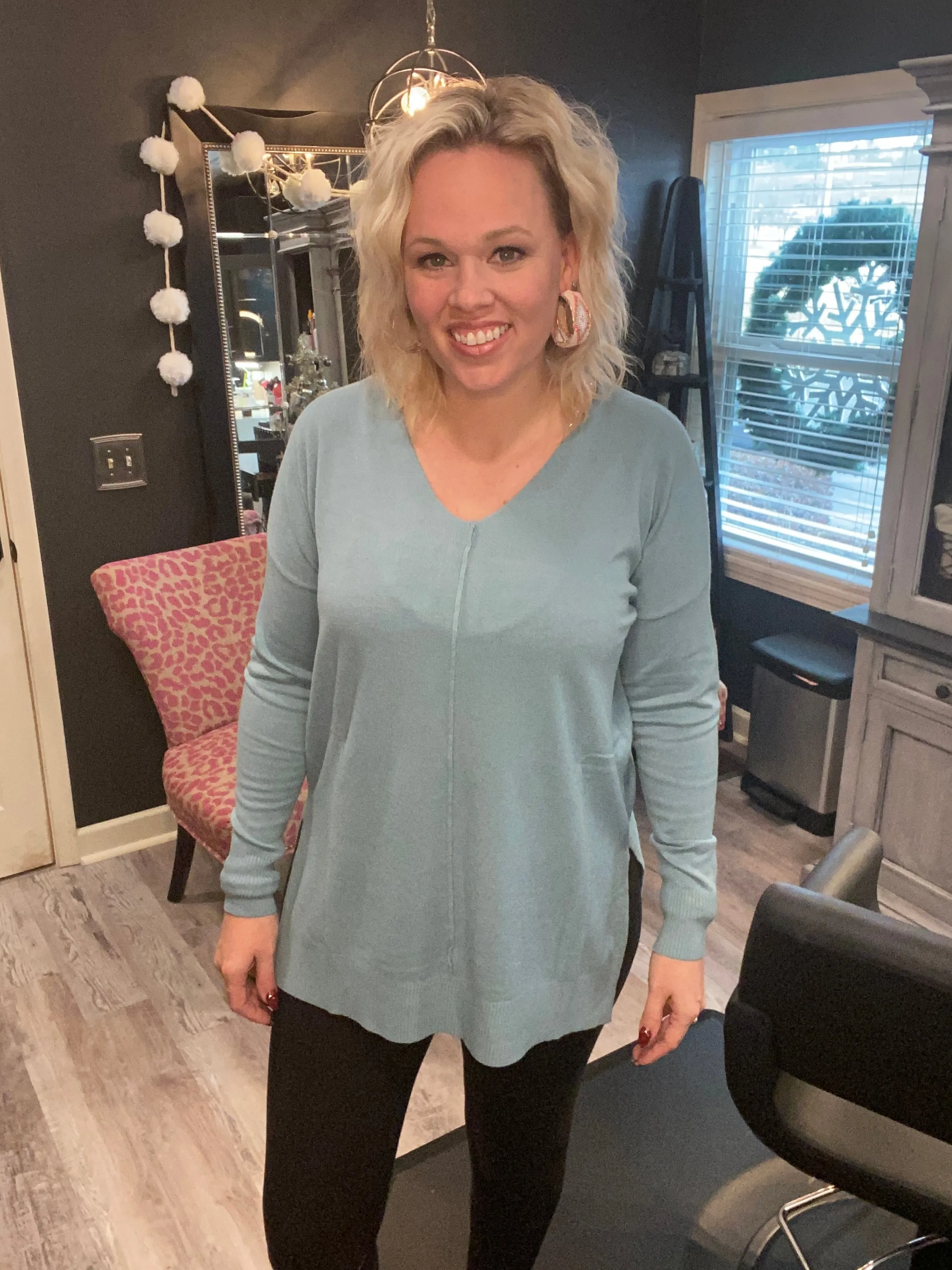 Front Seam Sweater