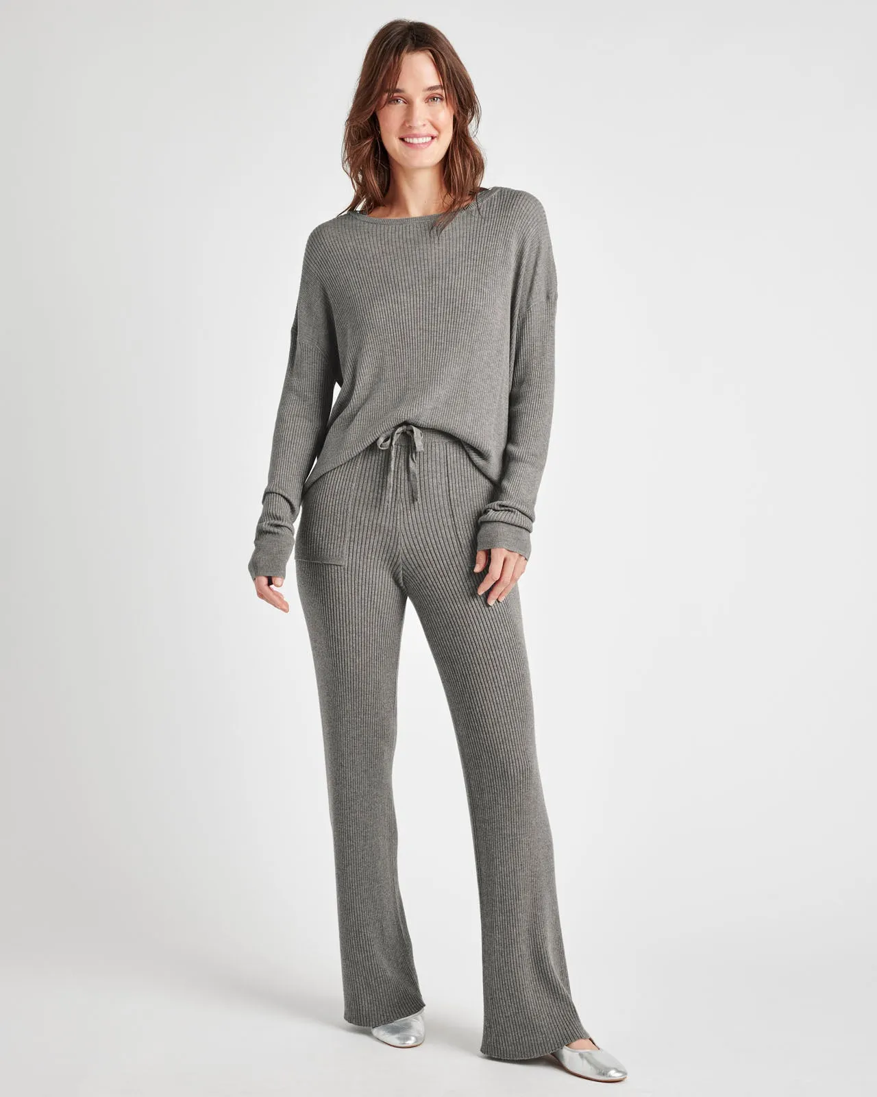 Georgie Cashblend Rib Long Pant