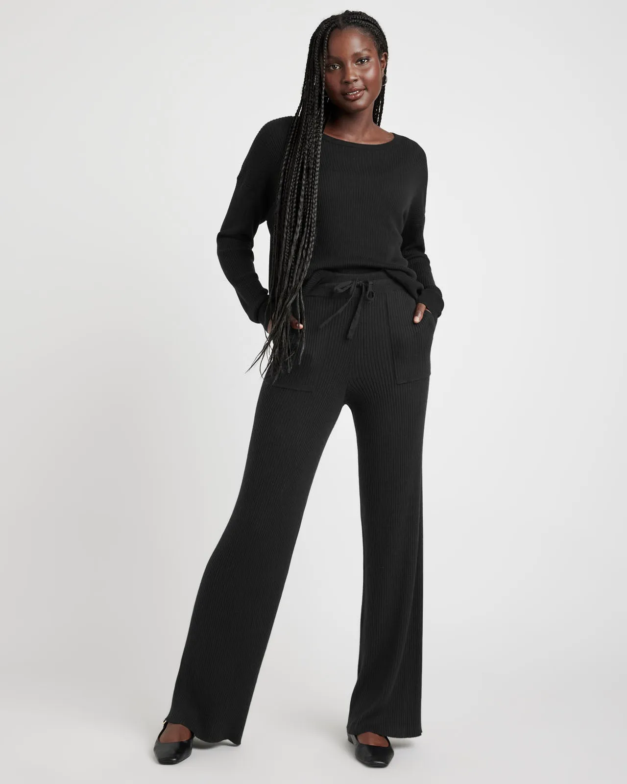 Georgie Cashblend Rib Long Pant