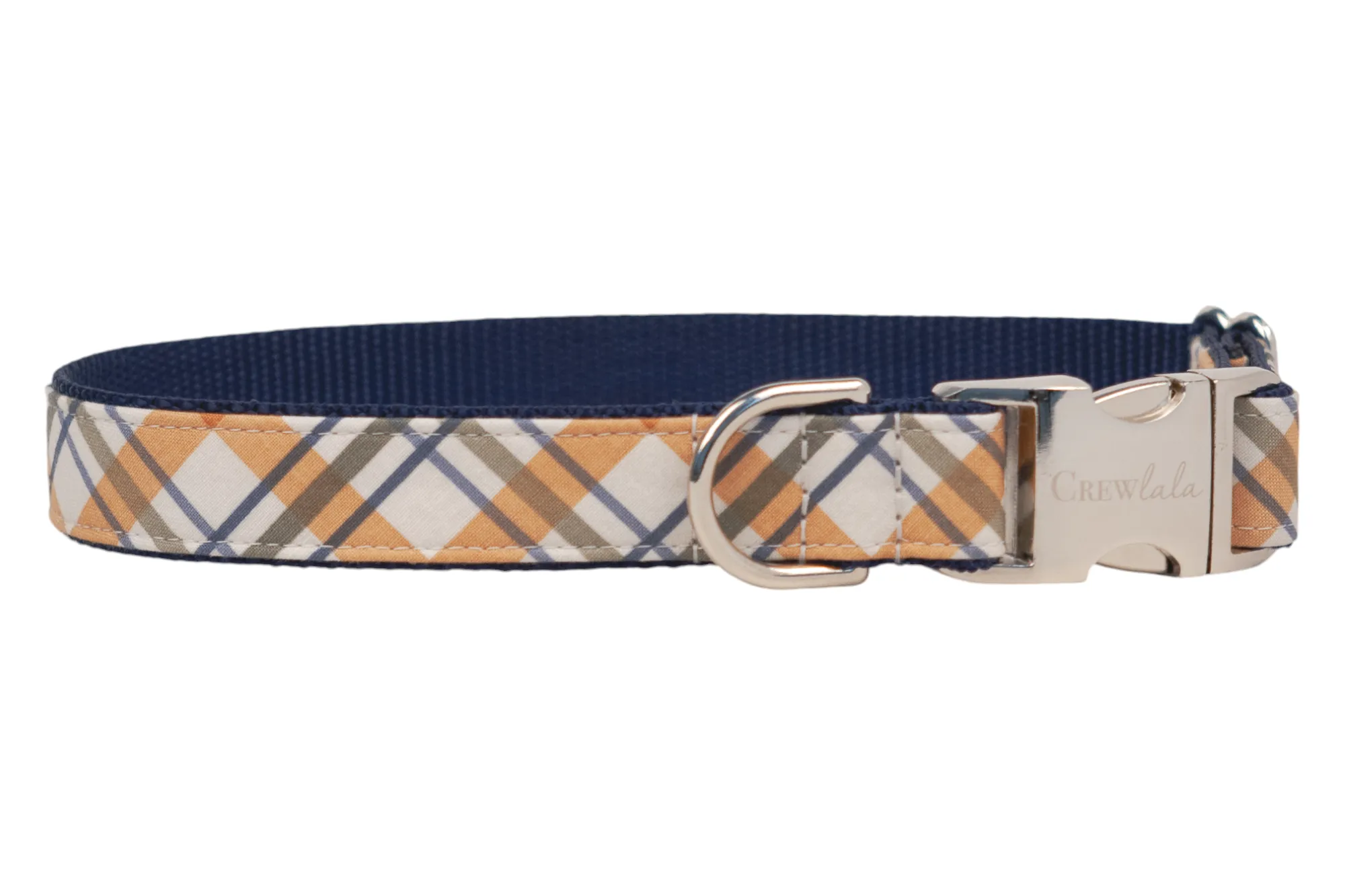 Georgies Plaid Belle Bow Dog Collar
