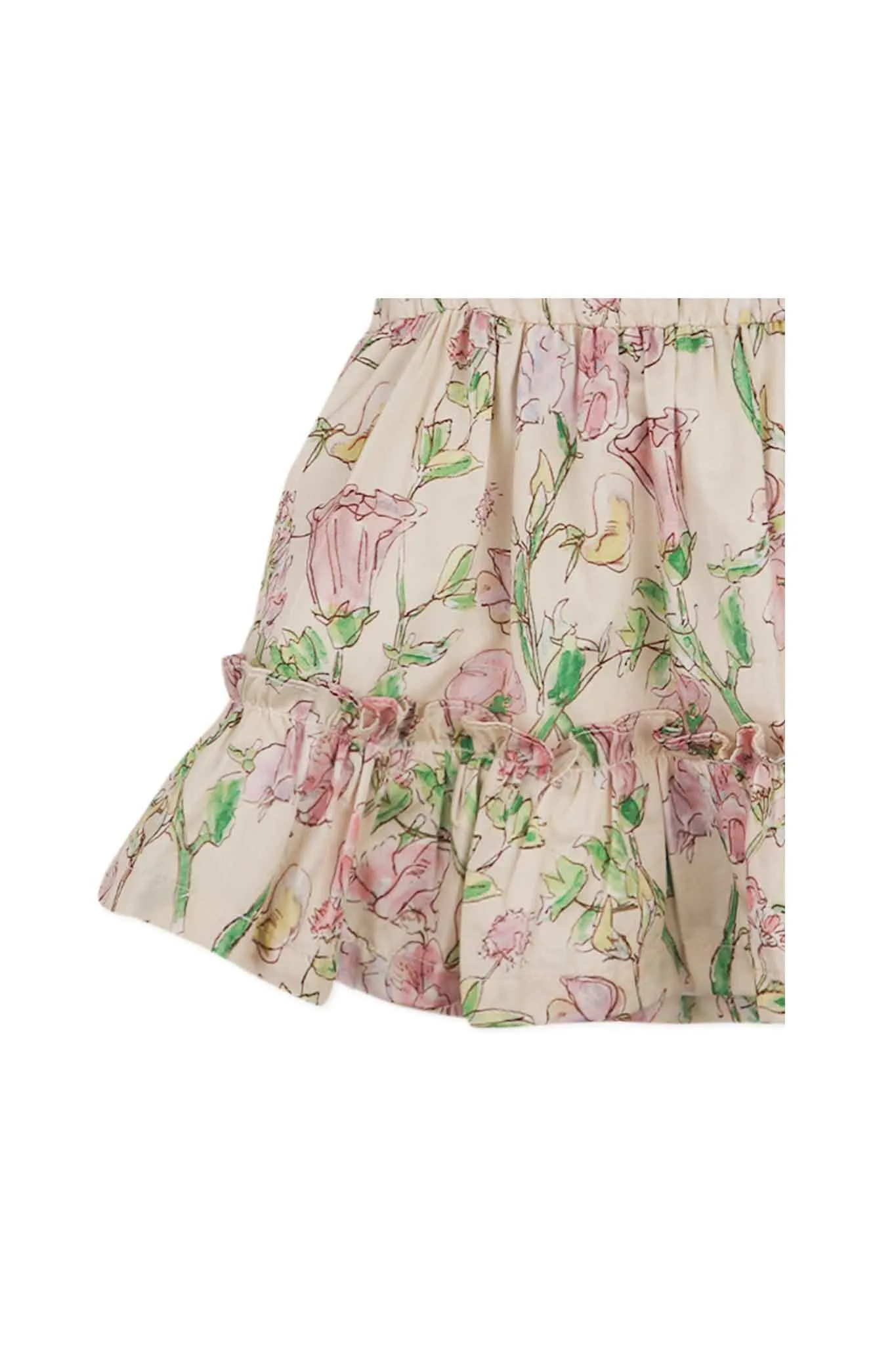 Gingersnaps Floral Print Dress With Smocking