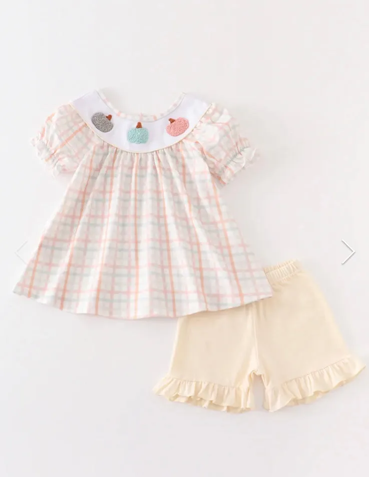 Girl Pumpkin French Knot Set