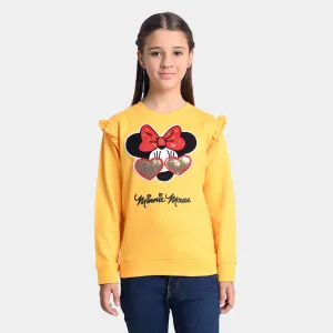 Girls Knitted Sweater -Golden Rod
