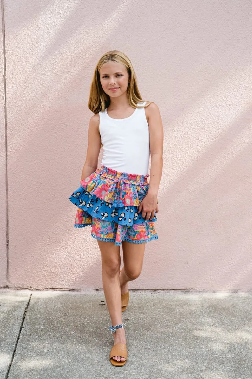 Girls Sutton Tiered Mini Skirt