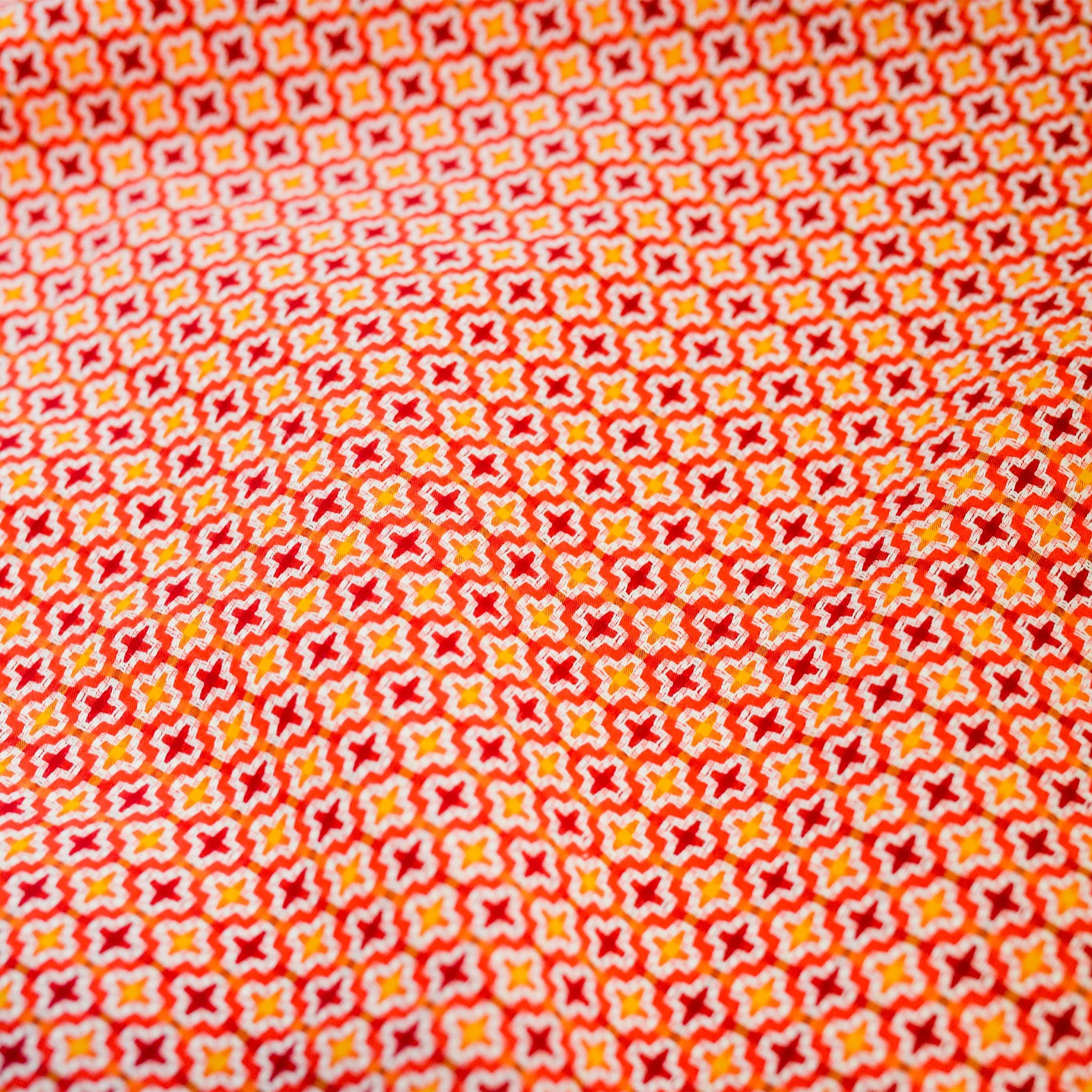 Gitman Vintage Red Summer Ready Jacquard Camp Shirt