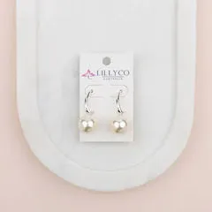 Gold Pearl Drop Earring