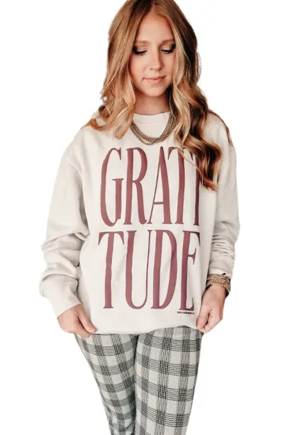 Gratitude Puff Sweatshirt