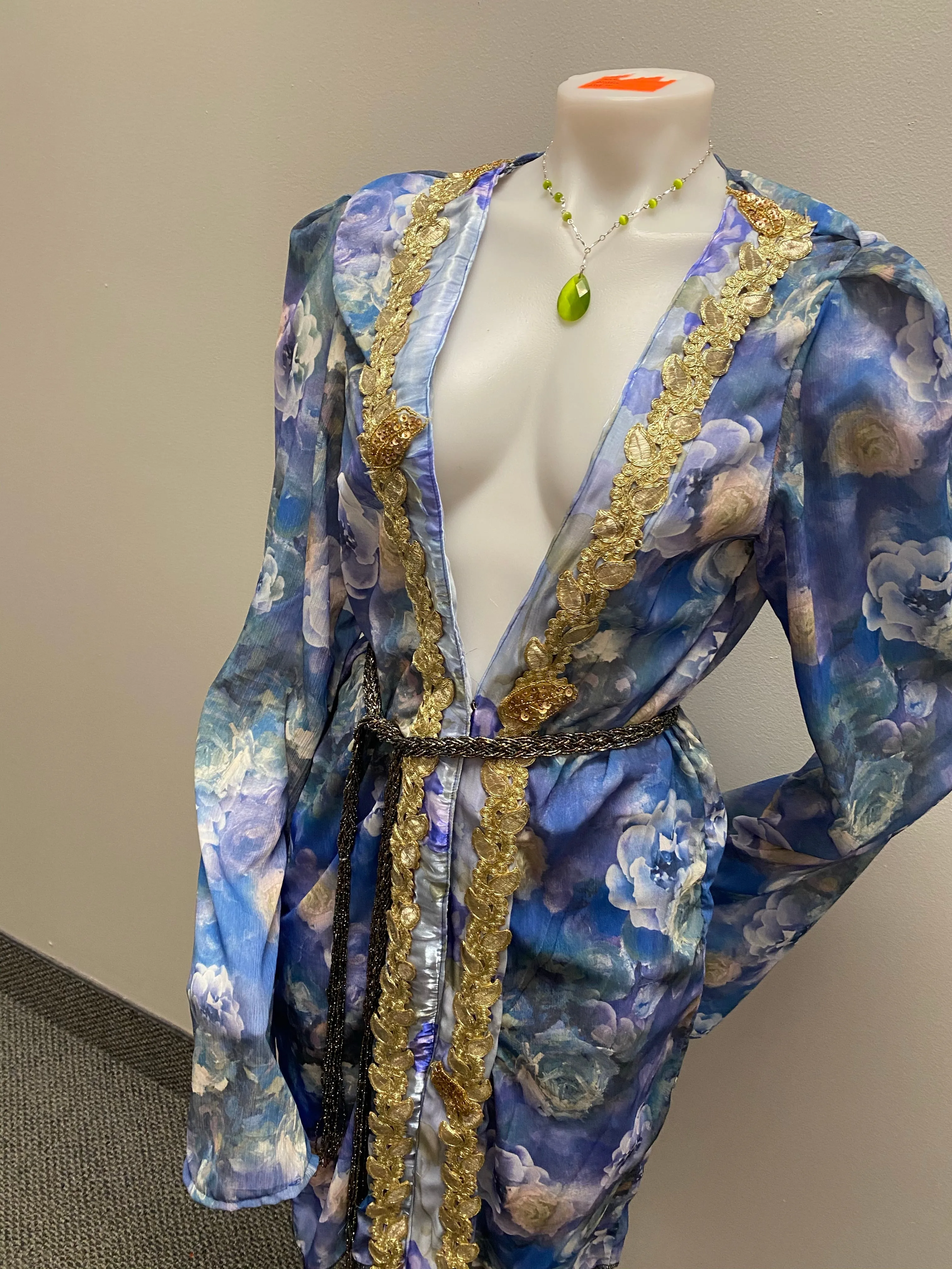 “Grecian Goddess” floral duster