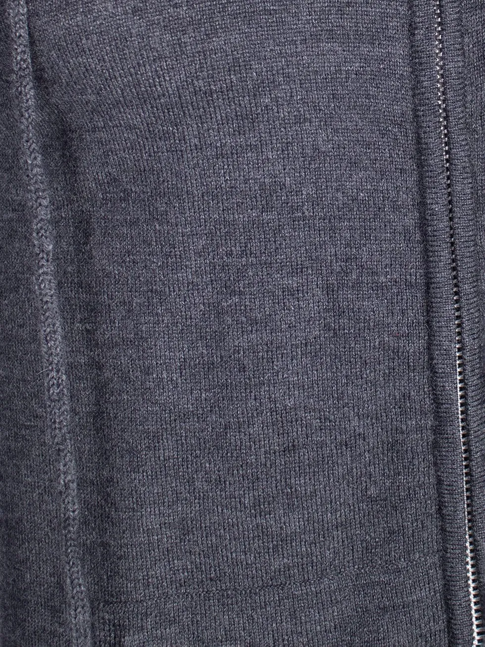 Grey Extra Fine Tail Coat Cardigan