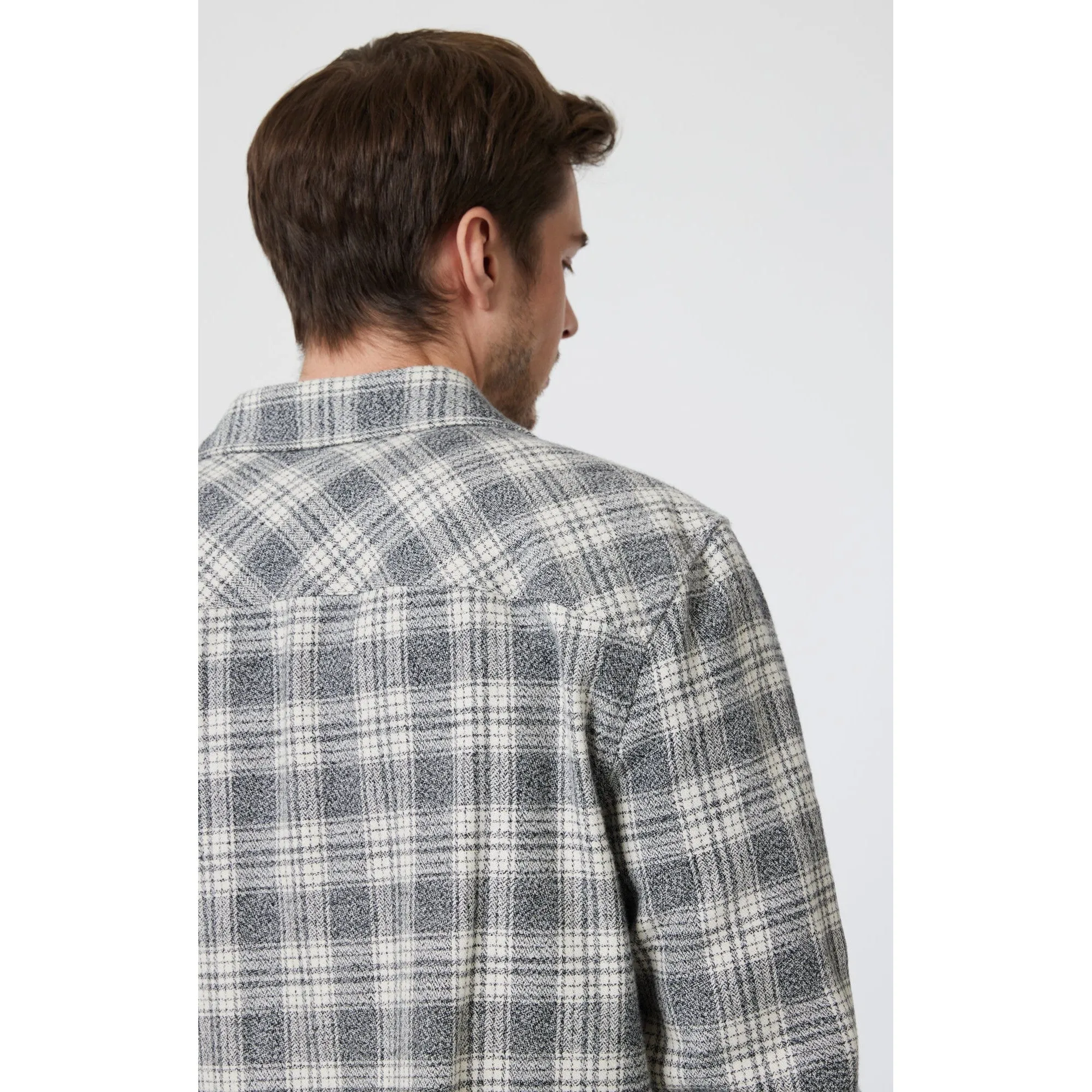 GREY MARL CHECK SHIRT