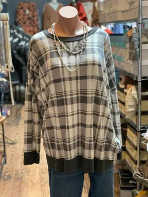 Grey Plaid Curvy