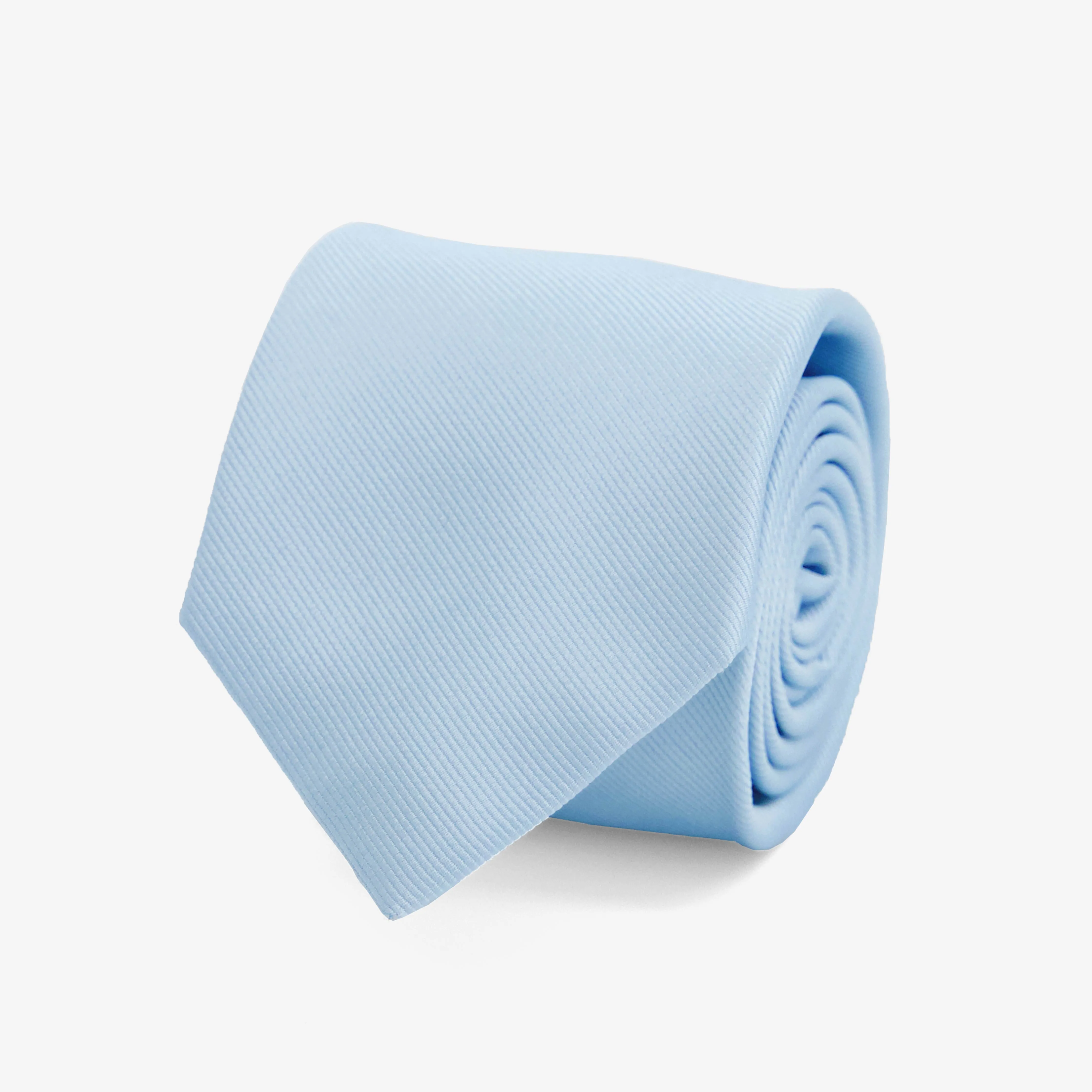 Grosgrain Solid Icy Blue Tie