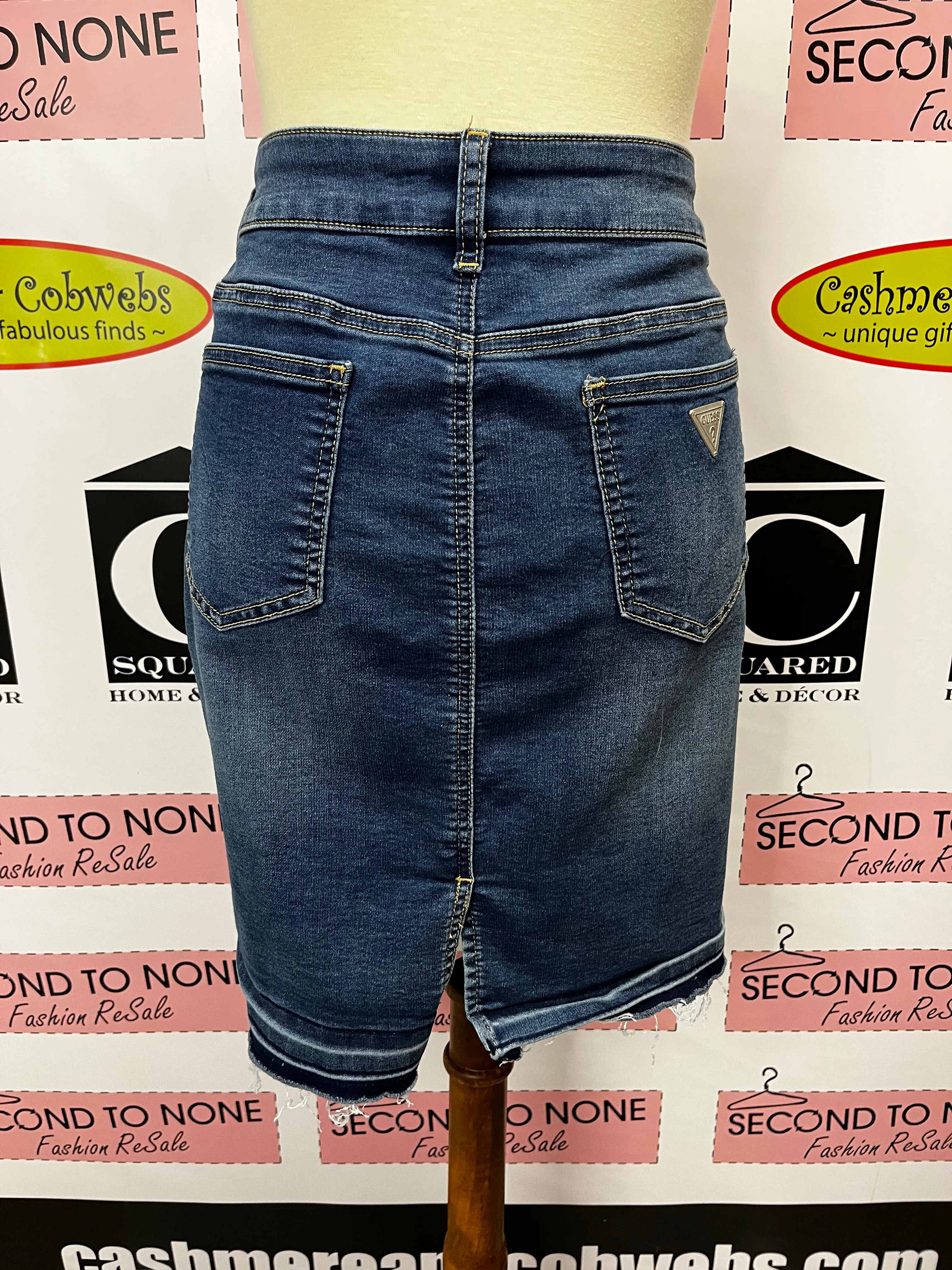 Guess Denim Skirt (Size L)