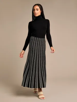 GWD Sienna Stripe Maxi Knitted Skirt