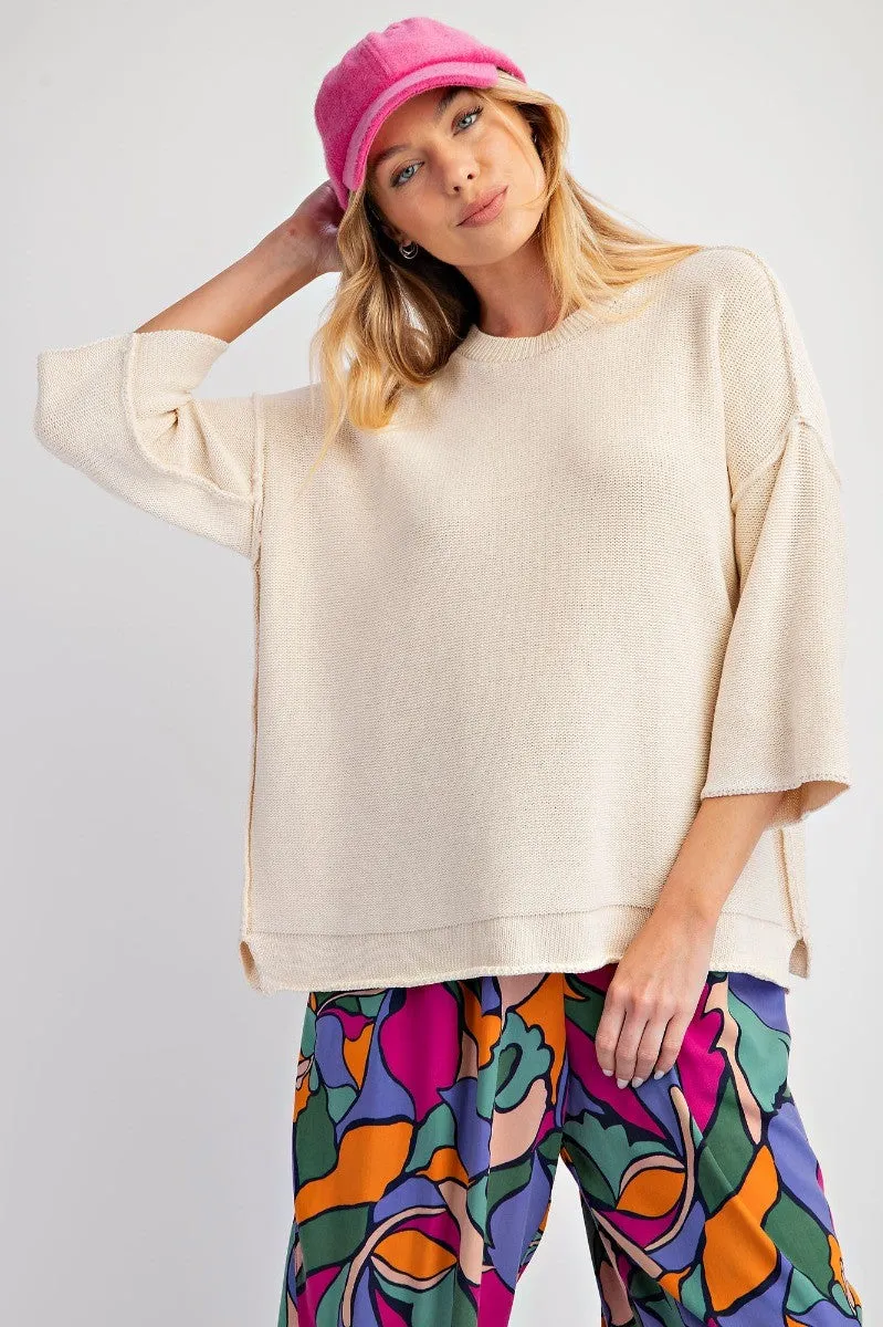 Half Sleeve Sweater Top #125