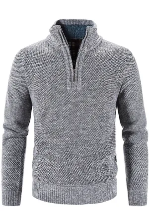 half zip pullover fleece thick coat