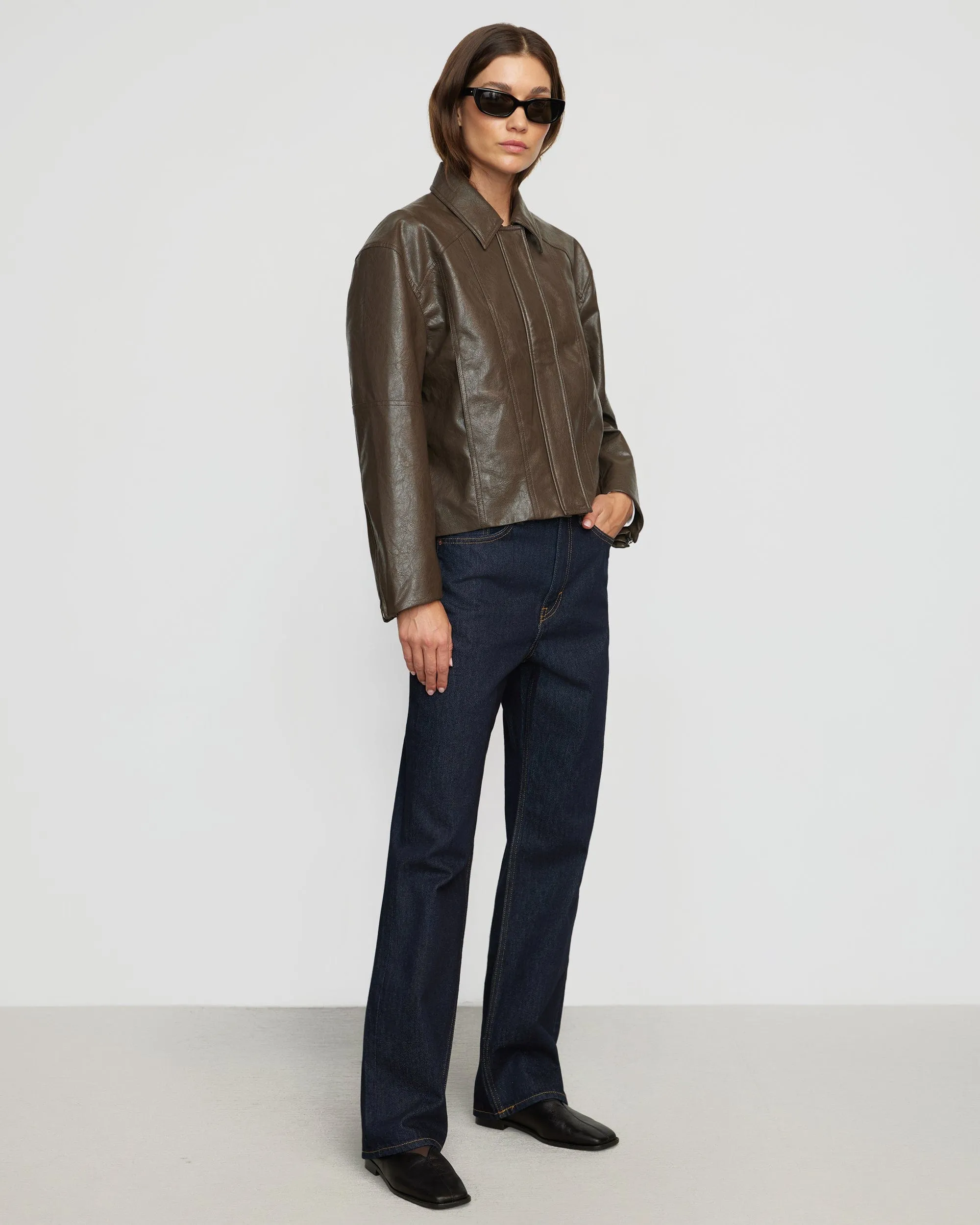 Halle Vegan Leather Jacket