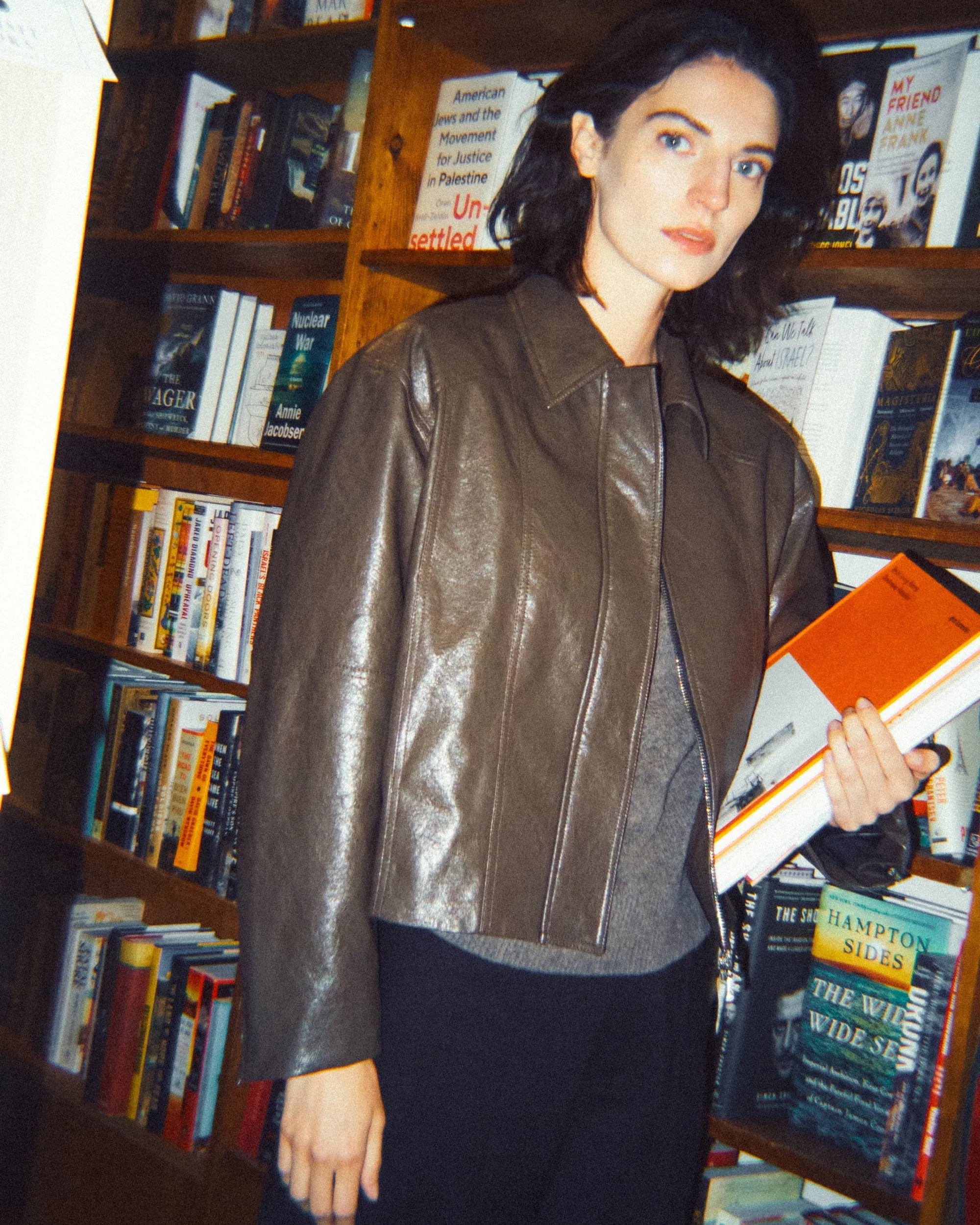 Halle Vegan Leather Jacket