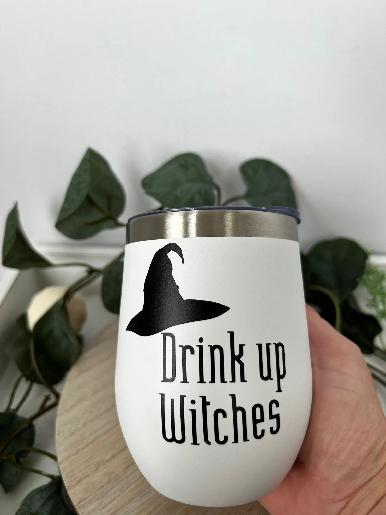 Halloween Drink Up Witches Insulated 12oz Wine Tumbler