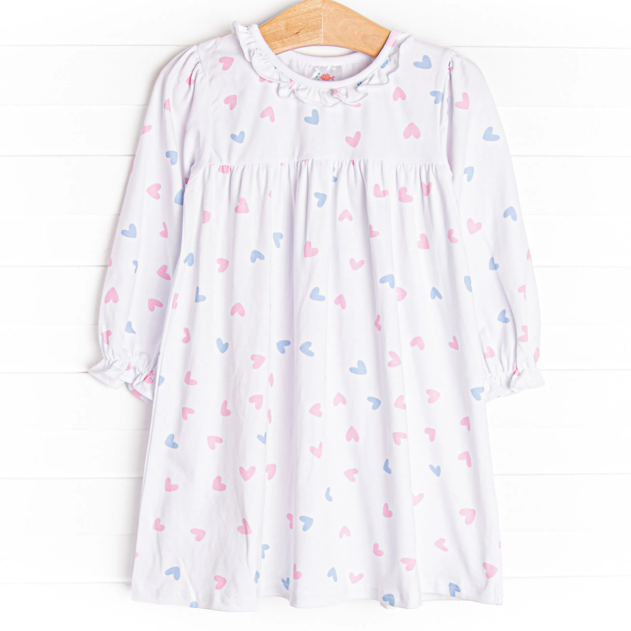 Handful of Hearts Dress, White