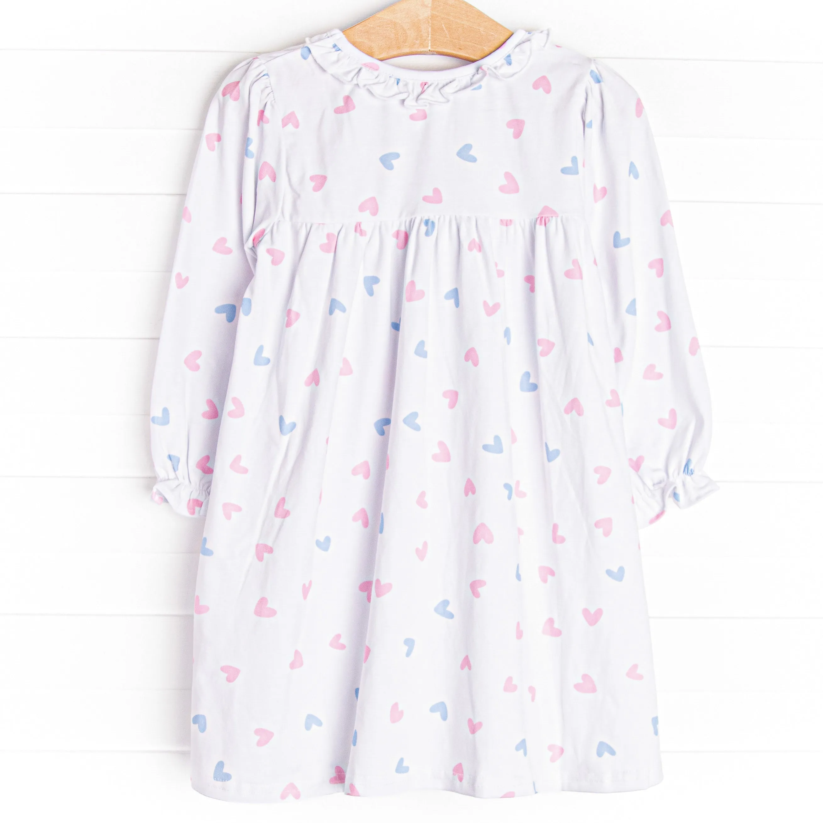 Handful of Hearts Dress, White