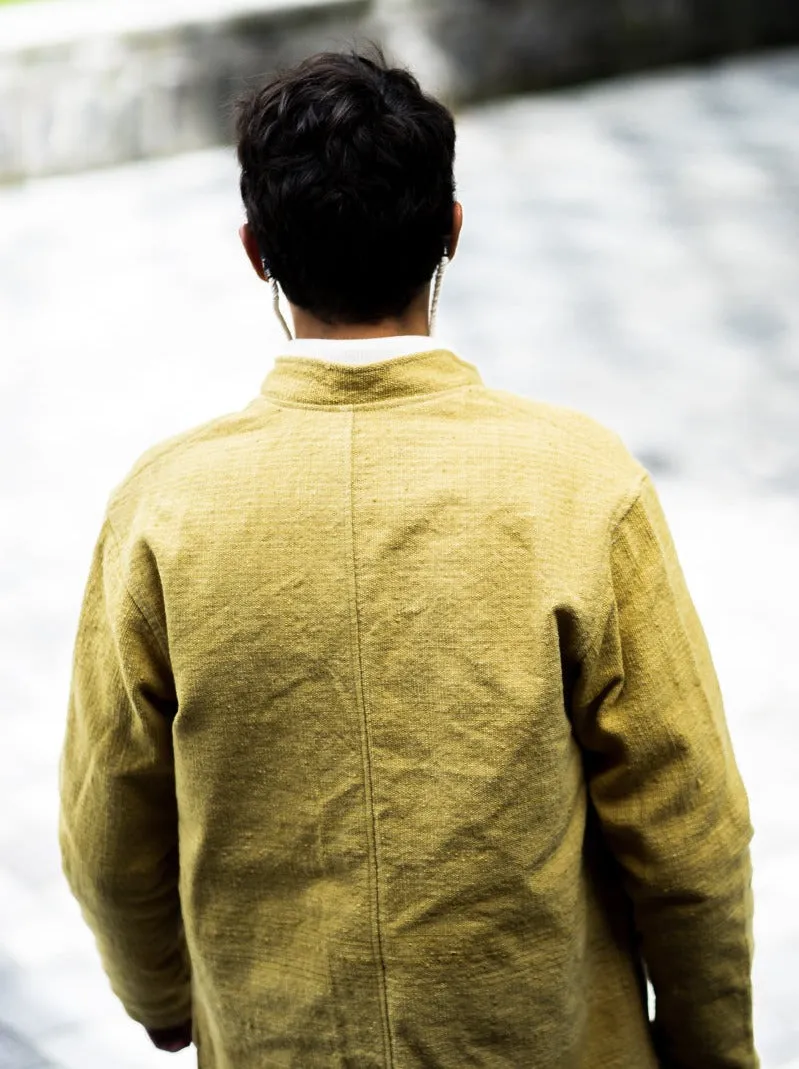 Handspun Wool Tambo Jacket in Eucalyptus