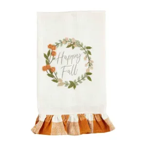 Happy Fall Wreath Towel