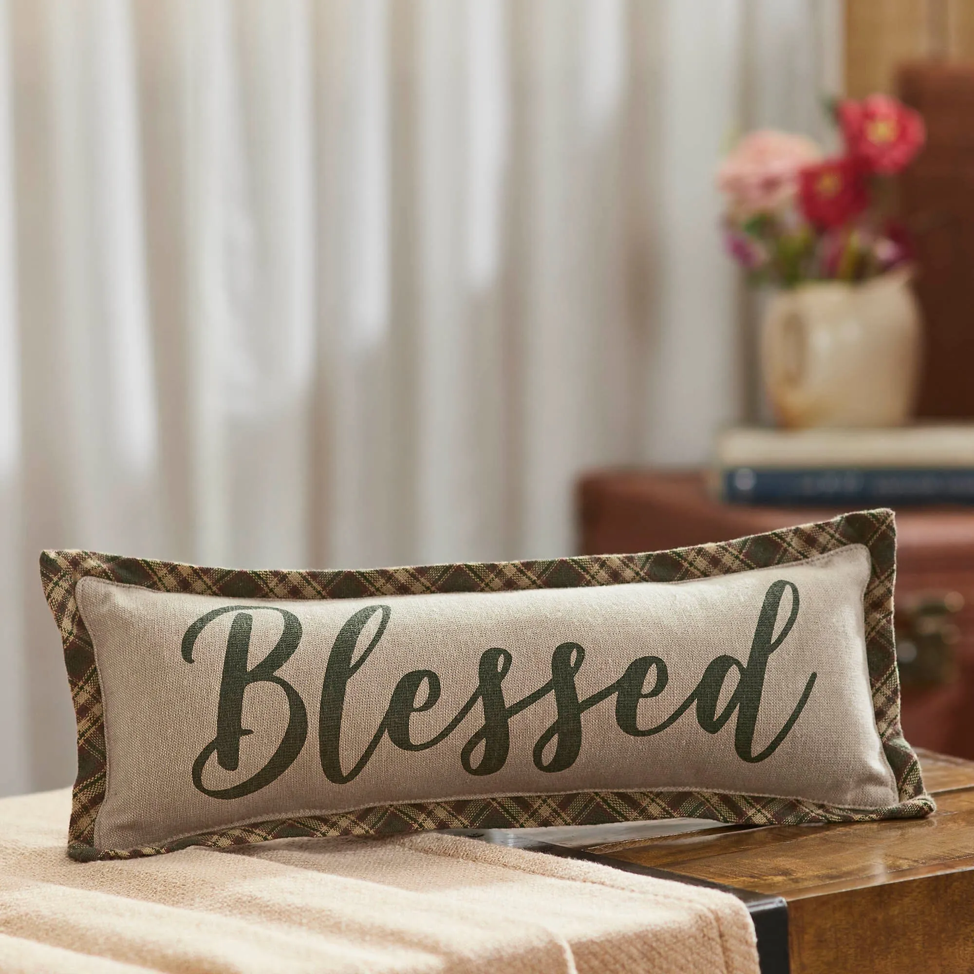 Harvest Blessings Blessed Pillow 5x15"