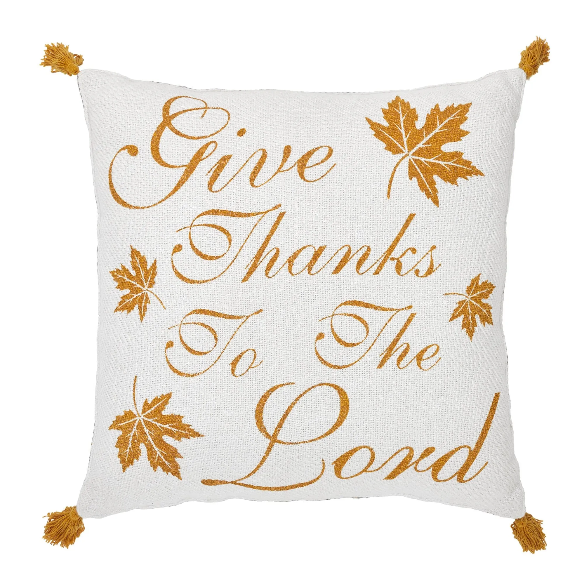 Harvest Blessings Give Thanks Pillow 18x18"