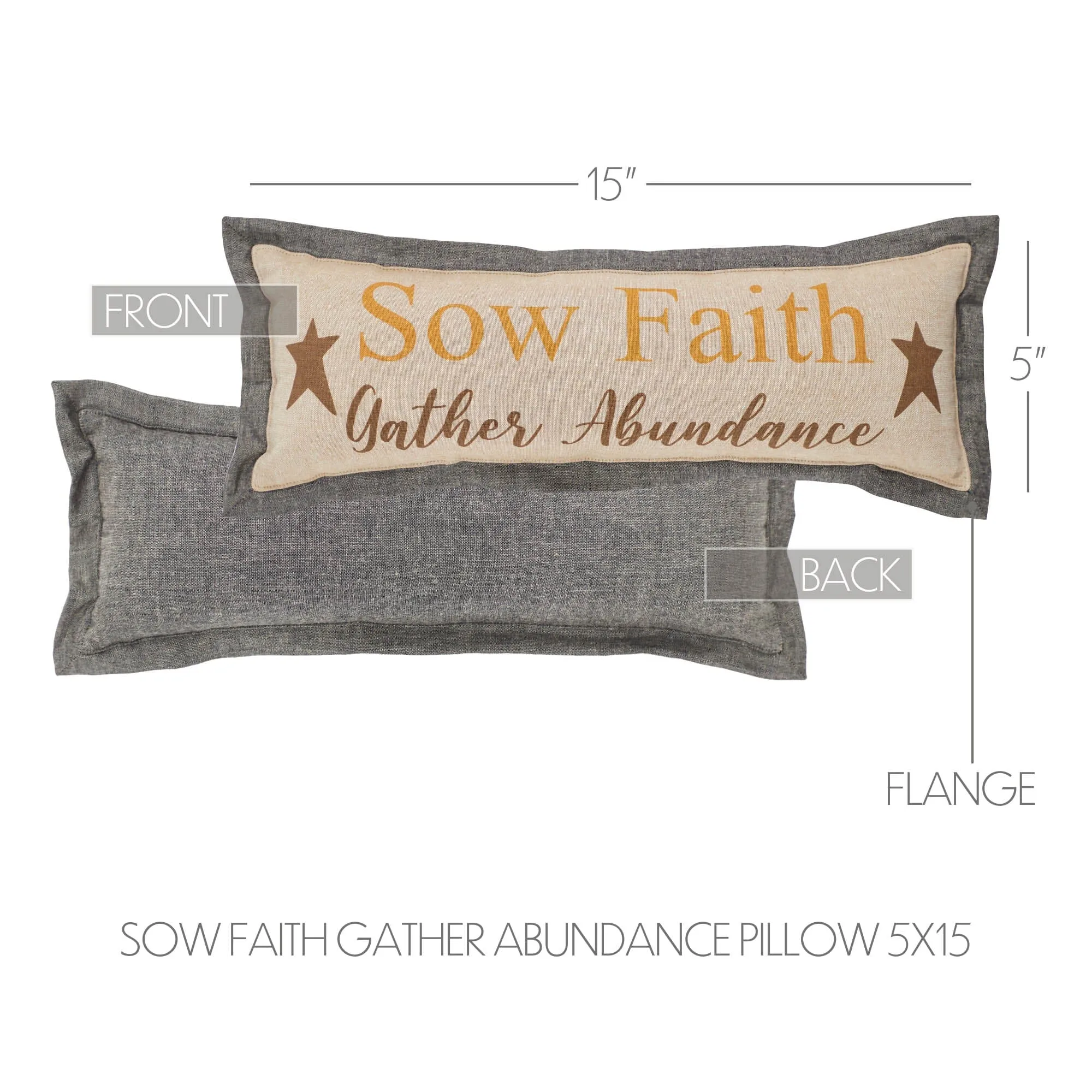 Harvest Blessings Sow Faith Pillow 5x15"