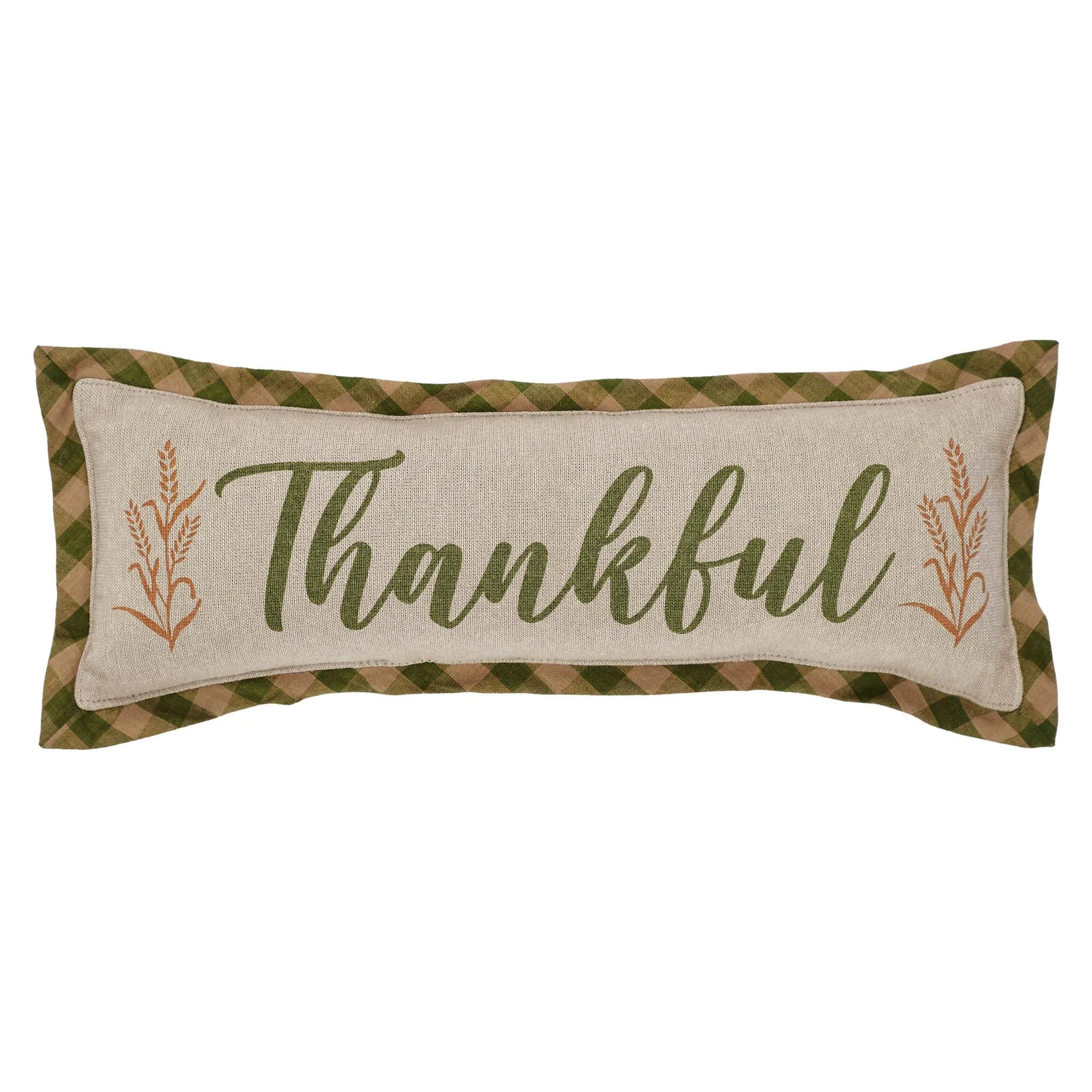 Harvest Blessings Thankful Pillow 5x15"