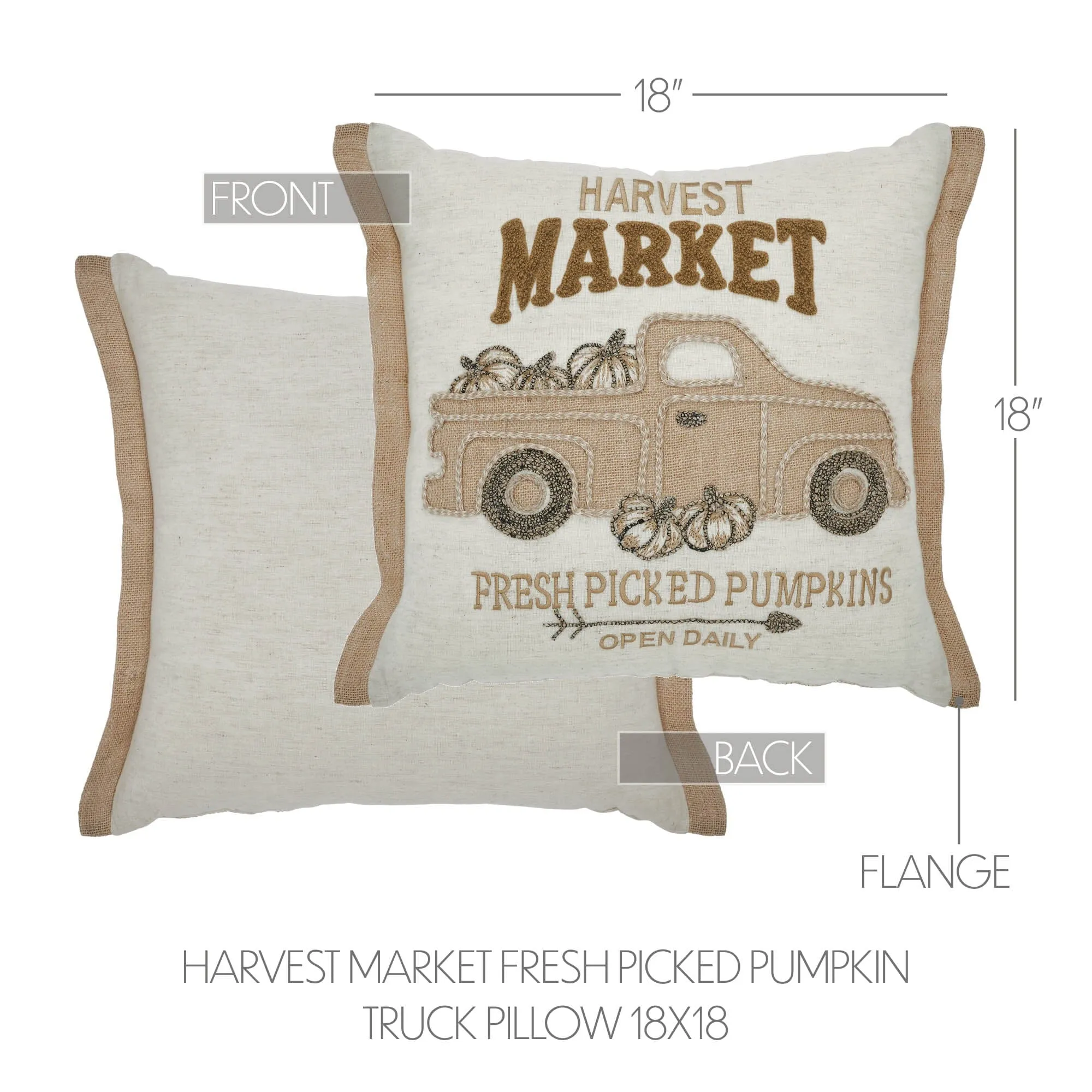 Harvest Market Fresh Picked Pillow 18x18"