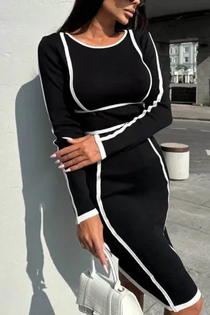 HBT1127 Contour Knit Pencil DressHBT1127 Contour Knit Pencil Dress