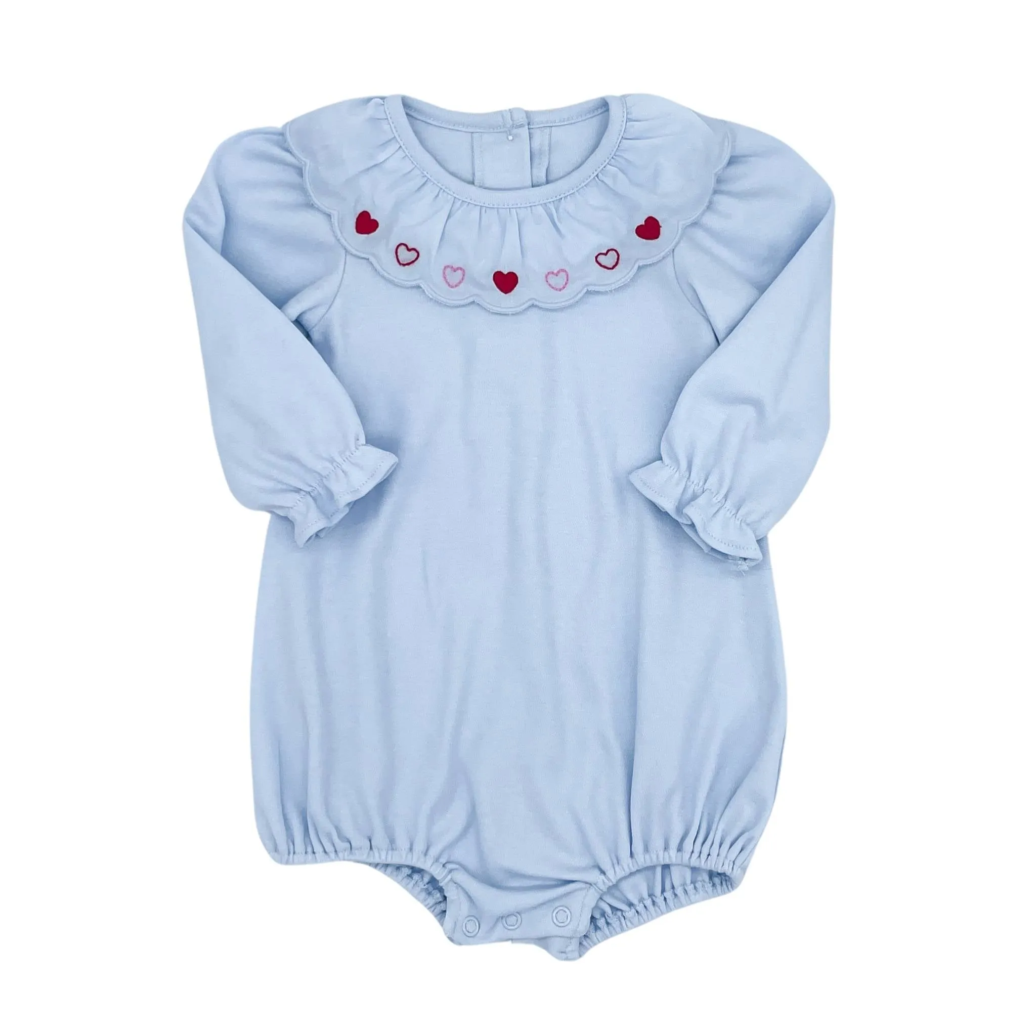 Heart Scalloped Knit Bubble