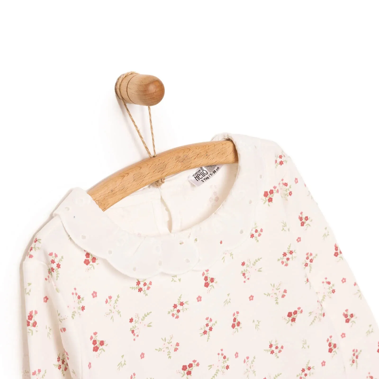 HelloBaby Baby Girl Winter Fairytale Sweatshirt - Ecru
