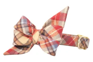 Hemingway Flannel Belle Bow Dog Collar